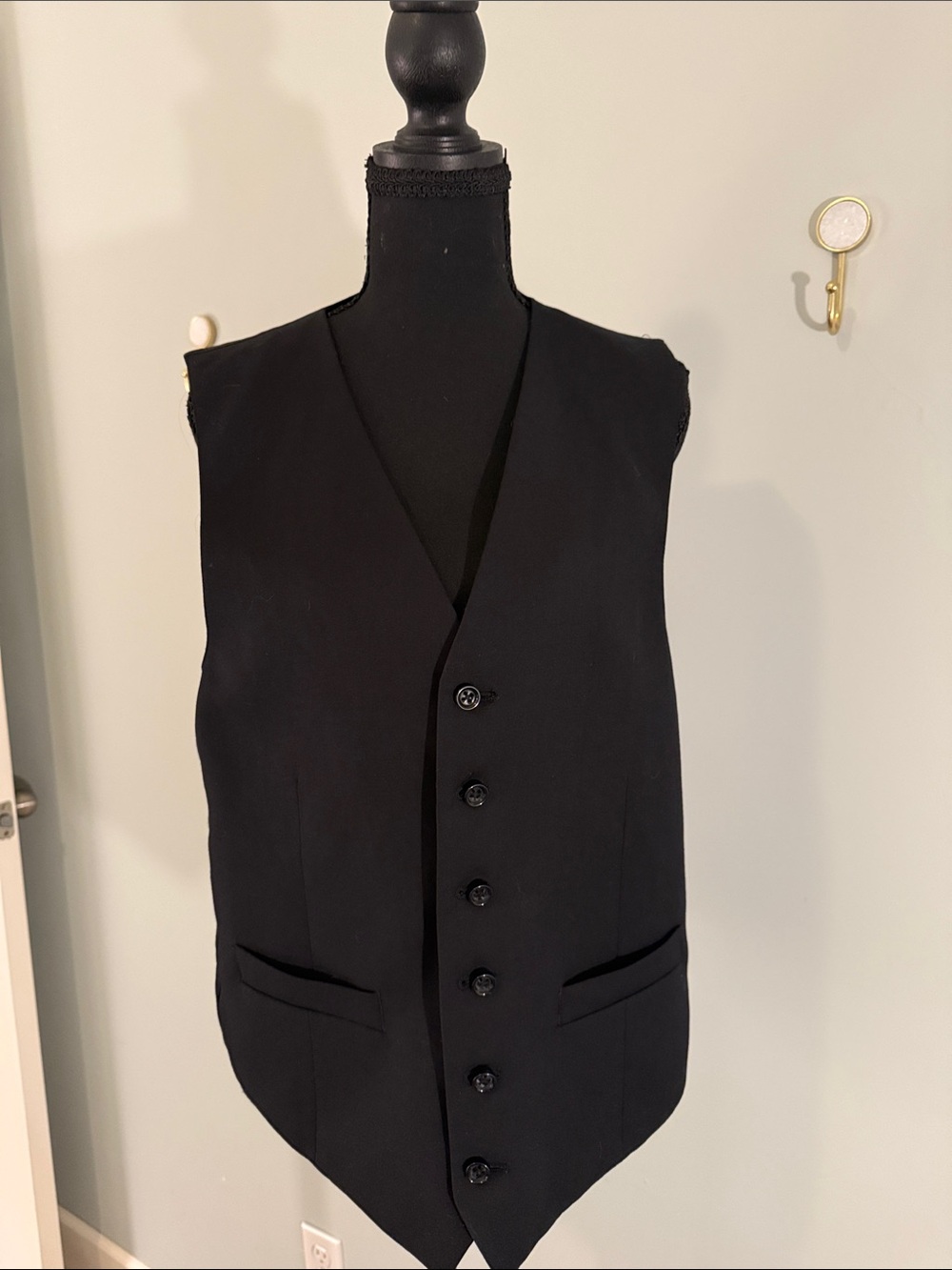 Stafford Black Men's Dress Vest